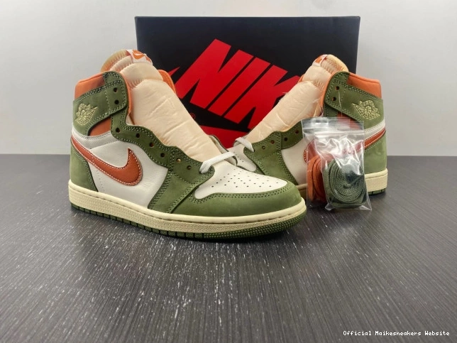 Official Maikesneakers Celadon 1 FB9934-300 Air Craft Jordan High OG 0814